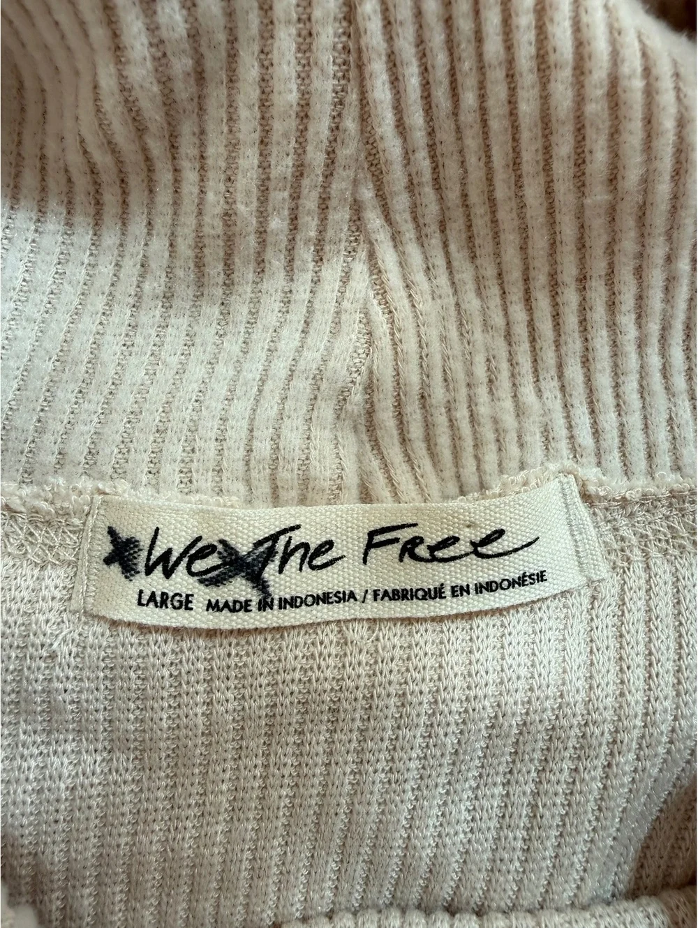 NWT Free People We The Free Juicy Long Sleeve Top Moon Rising Large